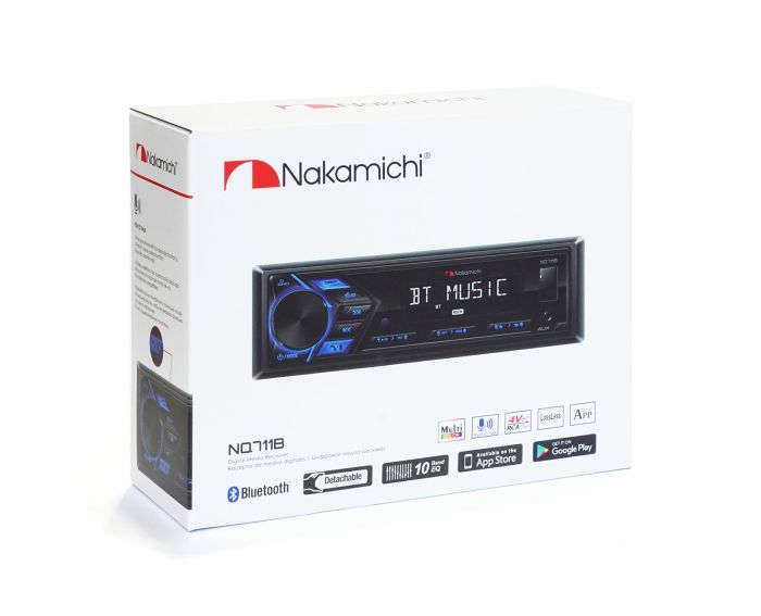 Автомагнітола 1DIN Nakamichi NQ711B з модулем Bluetooth