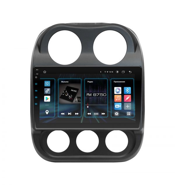 Штатна магнітола Incar DTA4-2482 для Jeep Compass 2011-2016, Patriot 2007-2016