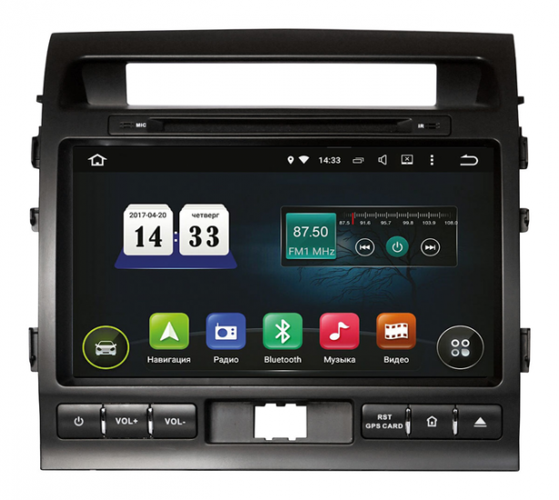 Штатная магнитола Incar TSA-2280A9 для Toyota Land Cruiser 200 2007-2015 Штатная магнитола Incar TSA-2280A9 для Toyota Land Cruiser 200 2007-2015