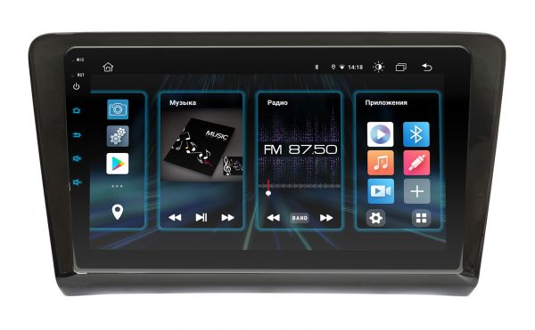 Штатна магнітола Incar DTA4-1092 для Skoda Rapid 2013+