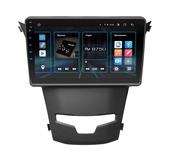 Штатна магнітола Incar DTA4-5016 для SsangYong Actyon 2013+, Korando 2013+