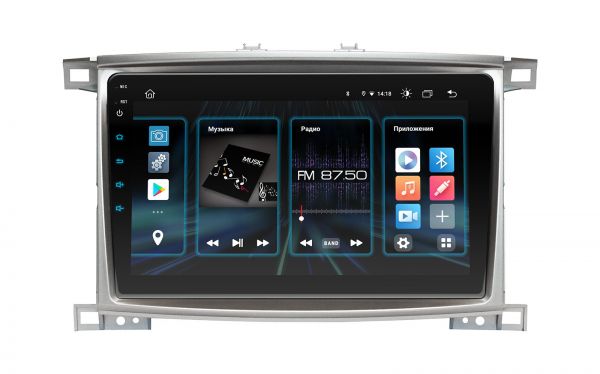 Штатна магнітола Incar DTA4-2325 для Toyota Land Cruiser 100 2003-2008