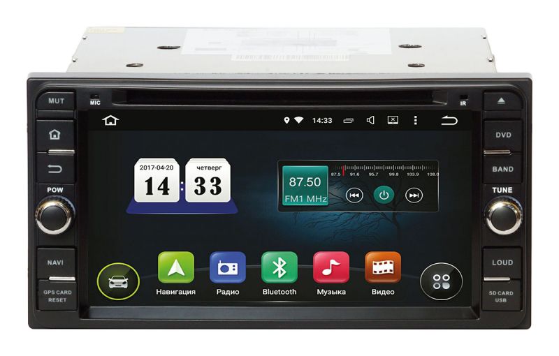 Штатная магнитола Incar AHR-2230A5 для Toyota Universal Штатная магнитола Incar AHR-2230A5 для Toyota Universal