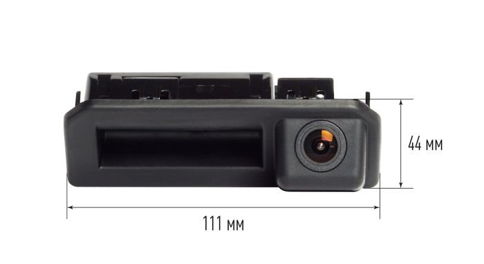 Штатная камера заднего вида Incar VDC-066 для Audi A5 B9 2016+, Q2 2016+, Skoda Kodiaq, Karoq, Rapid, Volkswagen Polo V Rest (4D) 2015+ (в ручку багажника)