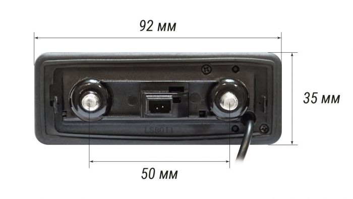 Штатная камера заднего вида Incar VDC-084 Skoda Fabia II (2007-2014), Octavia A5 (2004-2013), Roomster (2006-2015), SuperB