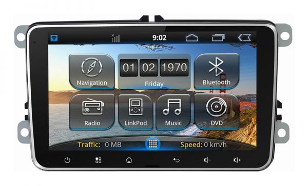 Штатная магнитола Volkswagen Passat, Golf, CC, Jetta (RoadRover)