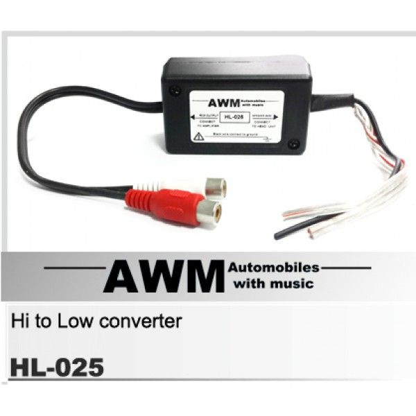 Преобразователь уровня сигнала 2 канальный AWM HL-025