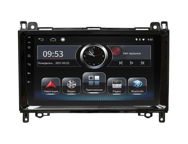 Штатна магнітола Incar PGA2-1522 для Mercedes-Benz A-class (W169), B-class (W245), Vito (W639), Viano (W639), Sprinter (W906)