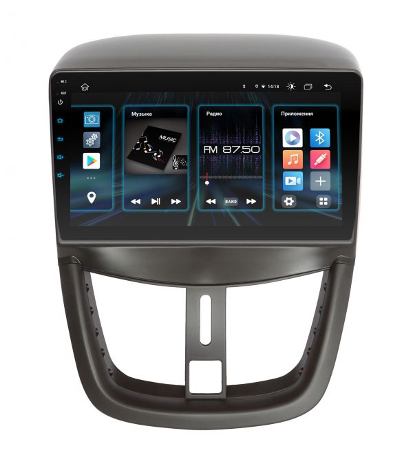 Штатна магнітола Incar DTA4-7008 для Peugeot 207 Штатна магнітола Incar DTA4-7008 для Peugeot 207