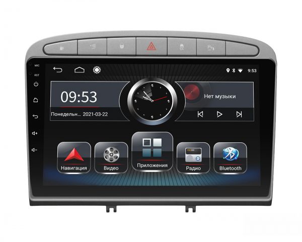 Штатна магнітола Incar PGA2-7003 для Peugeot 308 2007-2013, 408 2011+ Silver Штатна магнітола Incar PGA2-7003 для Peugeot 308 2007-2013, 408 2011+ Silver