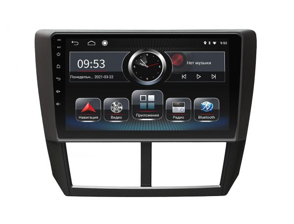 Штатна магнітола Incar PGA2-5010 для Subaru Forester 2008-2012, Impreza 2007-2012
