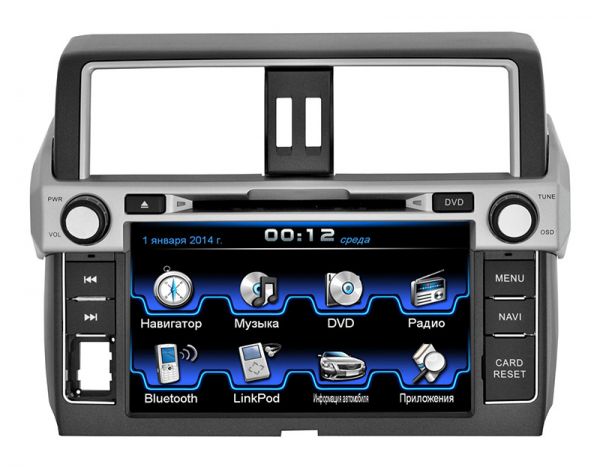 Штатна магнітола Toyota Land Cruiser 150 (Prado) 2014+
